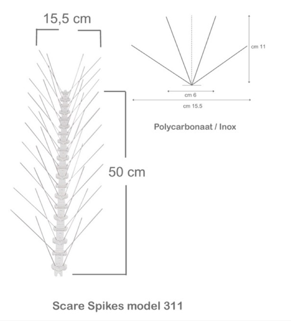 Scare spikes model 311